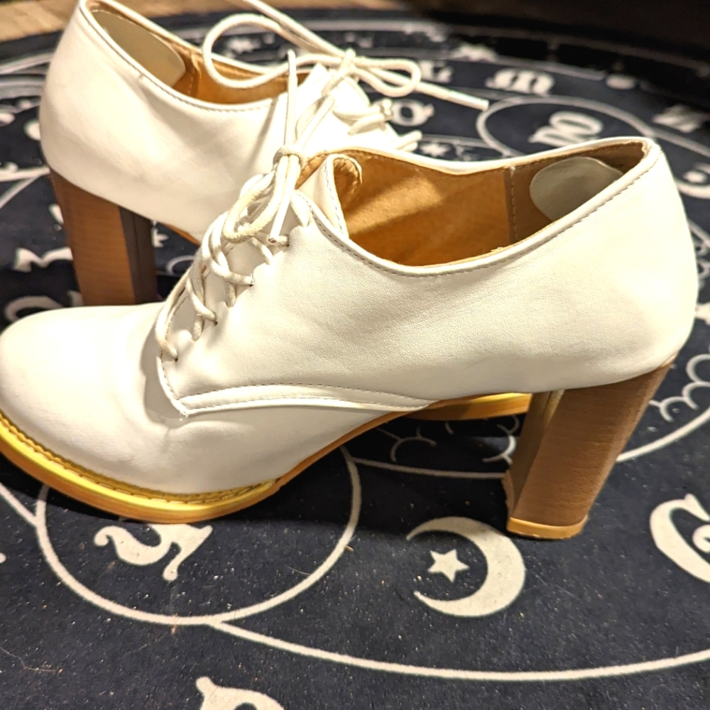 White Heeled Booties